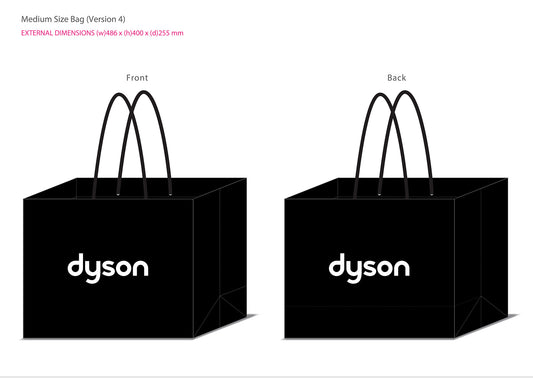 Dyson Medium Carrier Bag – Version 4, 50pcs / carton