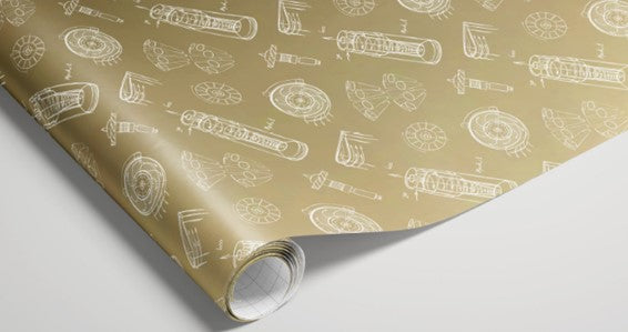 Dyson Gift Wrap – Gold.  250pcs / carton